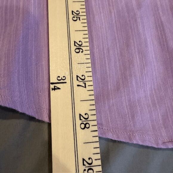 Bespoke Button Front Lavender Purple Contrast Plaid Flip Cuff Size XXL - Picture 12 of 14